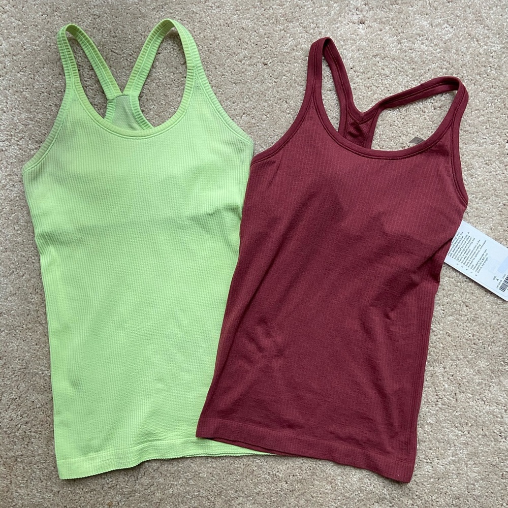 SOLD Lululemon tank tops size 4